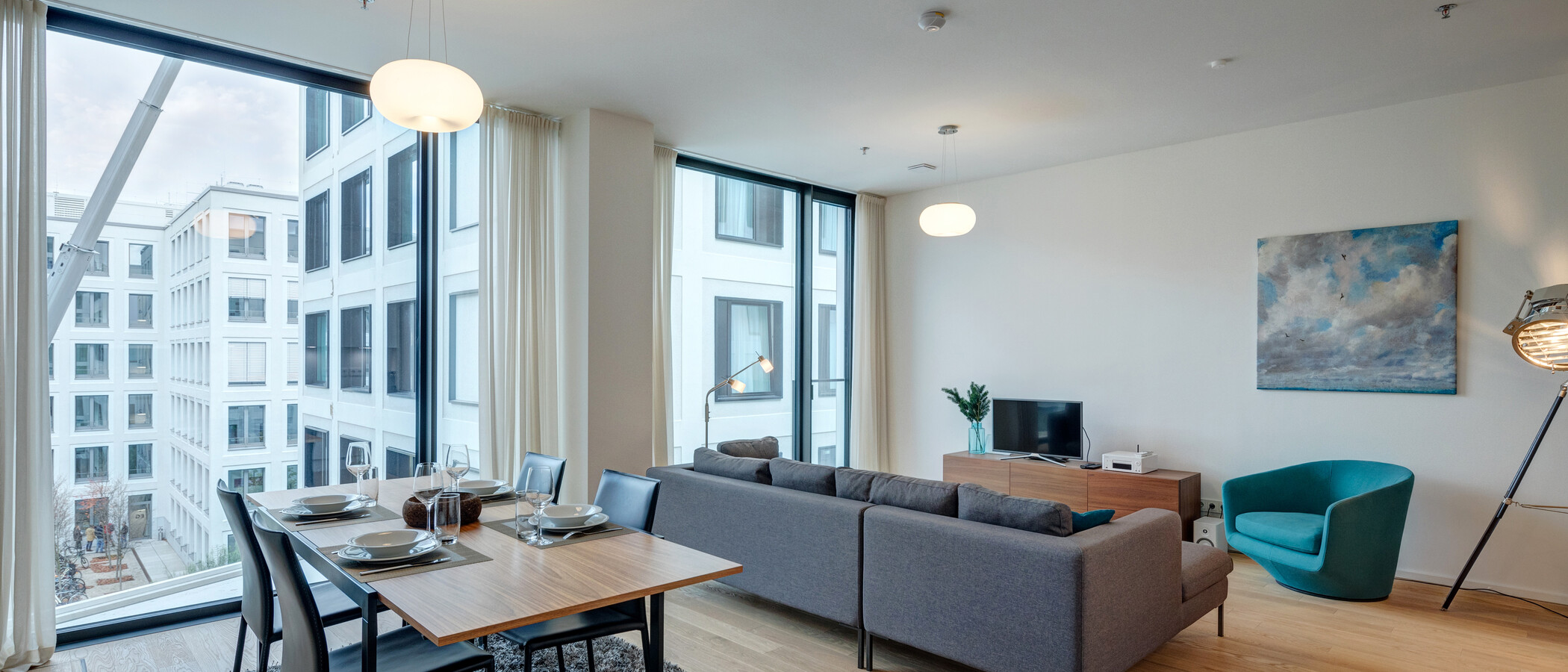 apartamento München Nymphenburg 04 zona de día  11912
