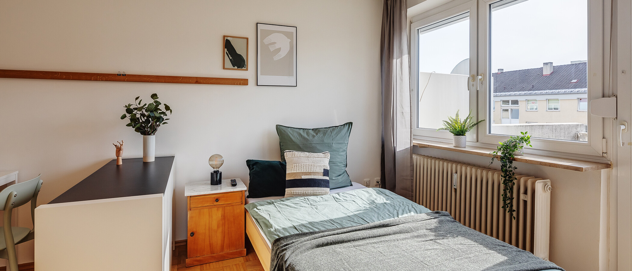 apartamento München Obergiesing 01 zona de dormir 12198