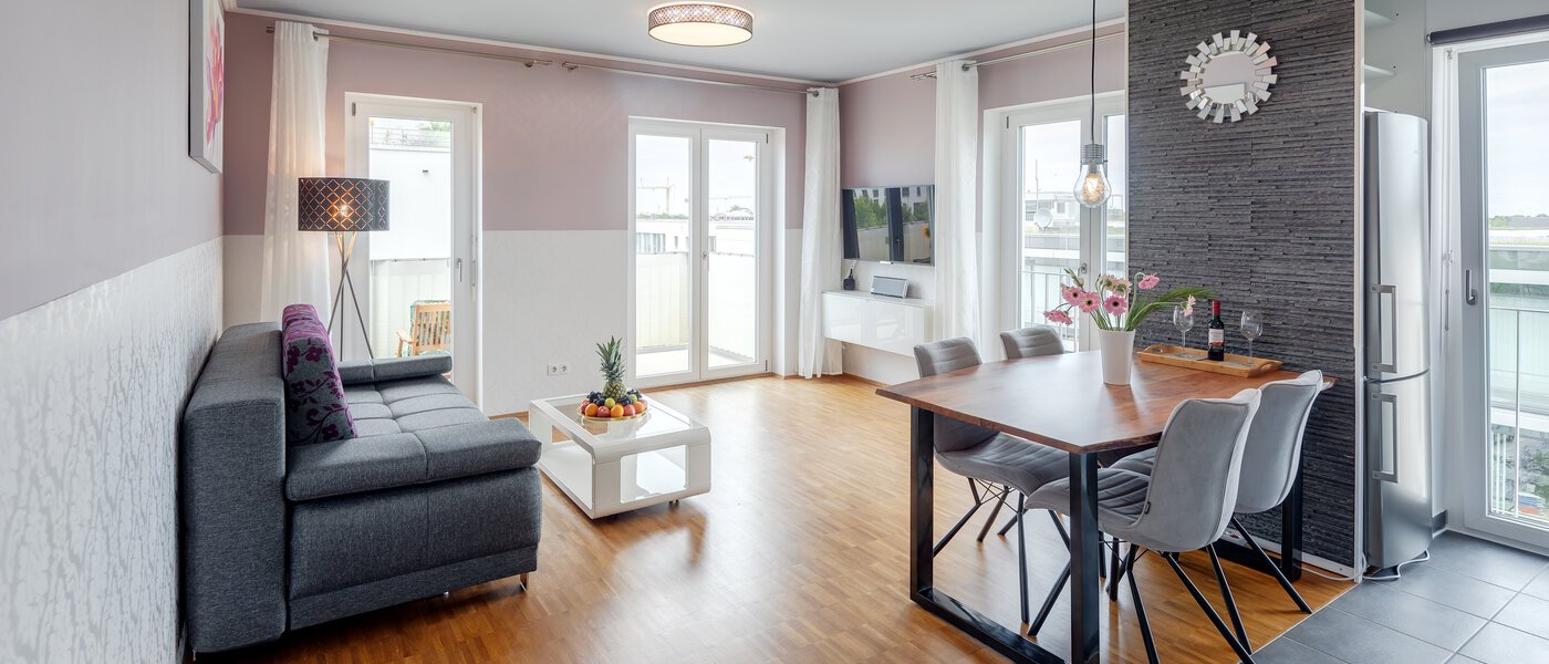 apartamento München Messestadt Riem 02 zona de día  12258