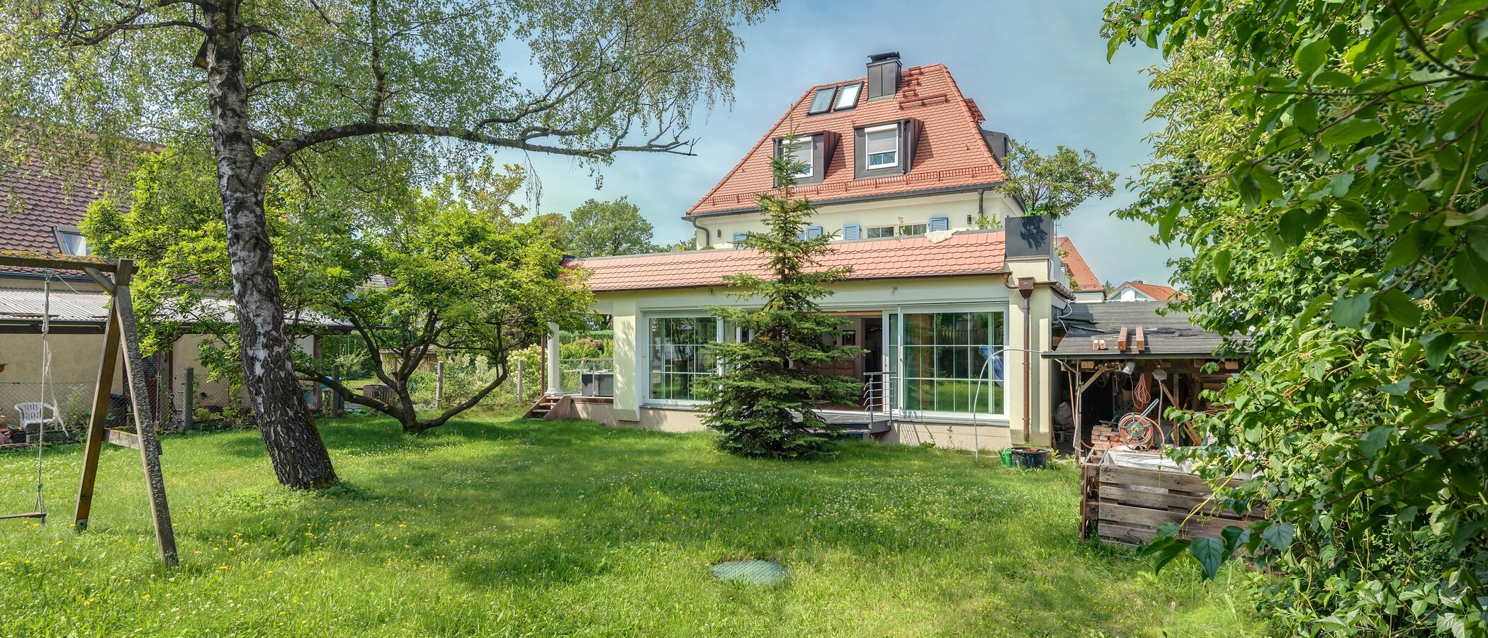 apartamento München Moosach 01 jardín comunitario 12283
