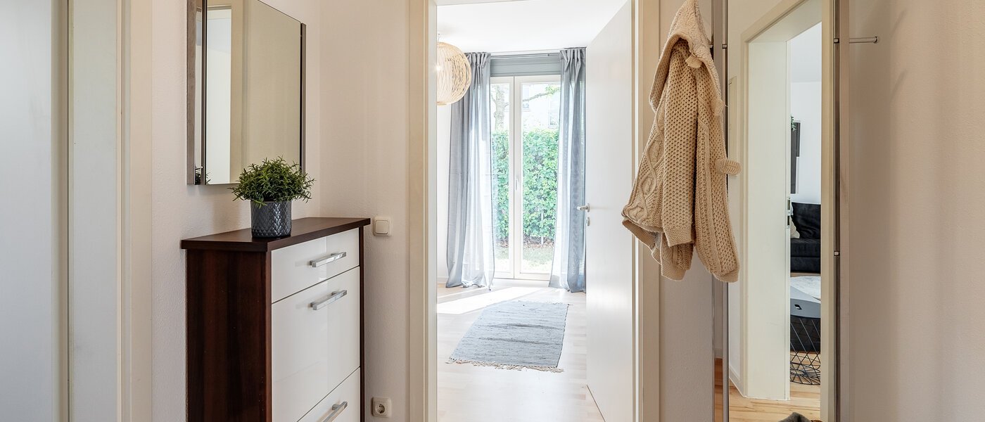 piso con jardín München Messestadt Riem 01 pasillo 12287