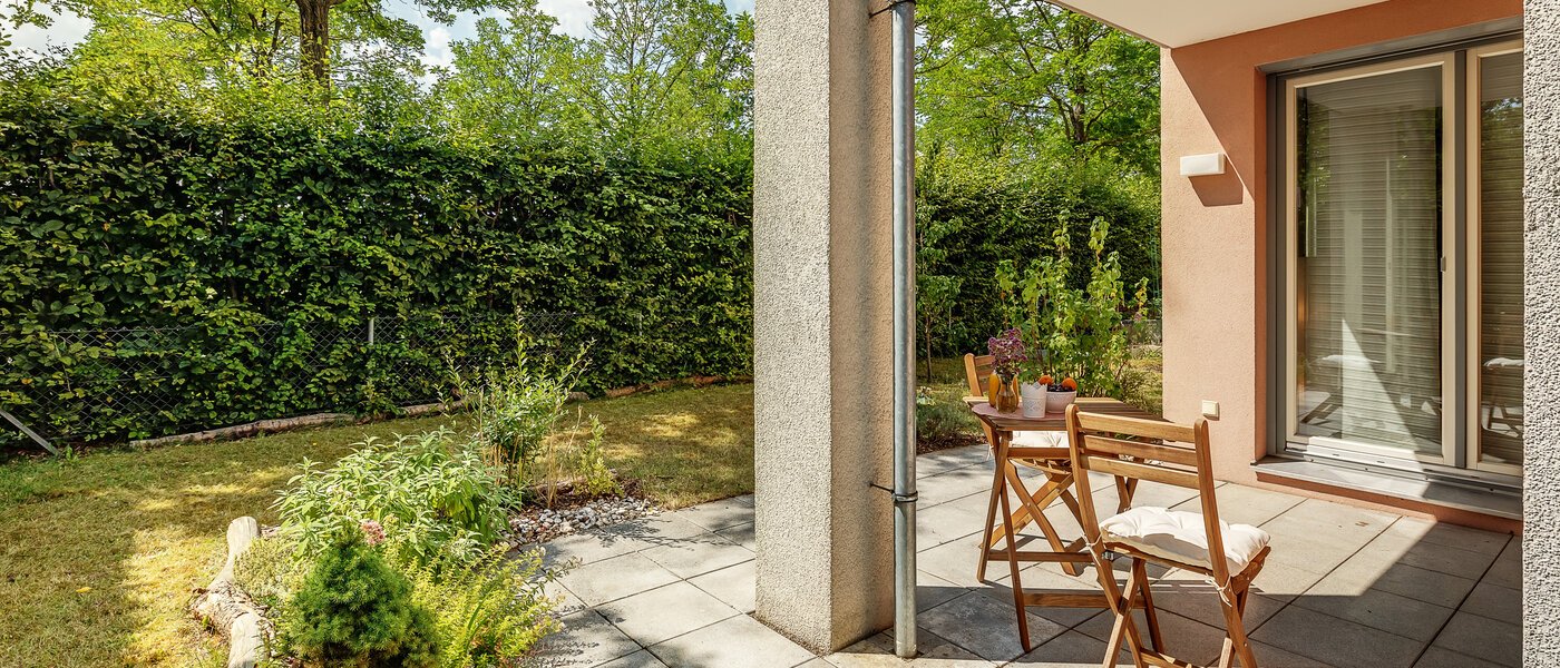 piso con jardín München Messestadt Riem 02 terraza 12287
