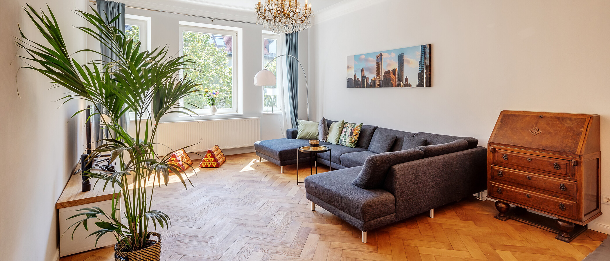 apartamento München Schwabing 02 zona de día  12306