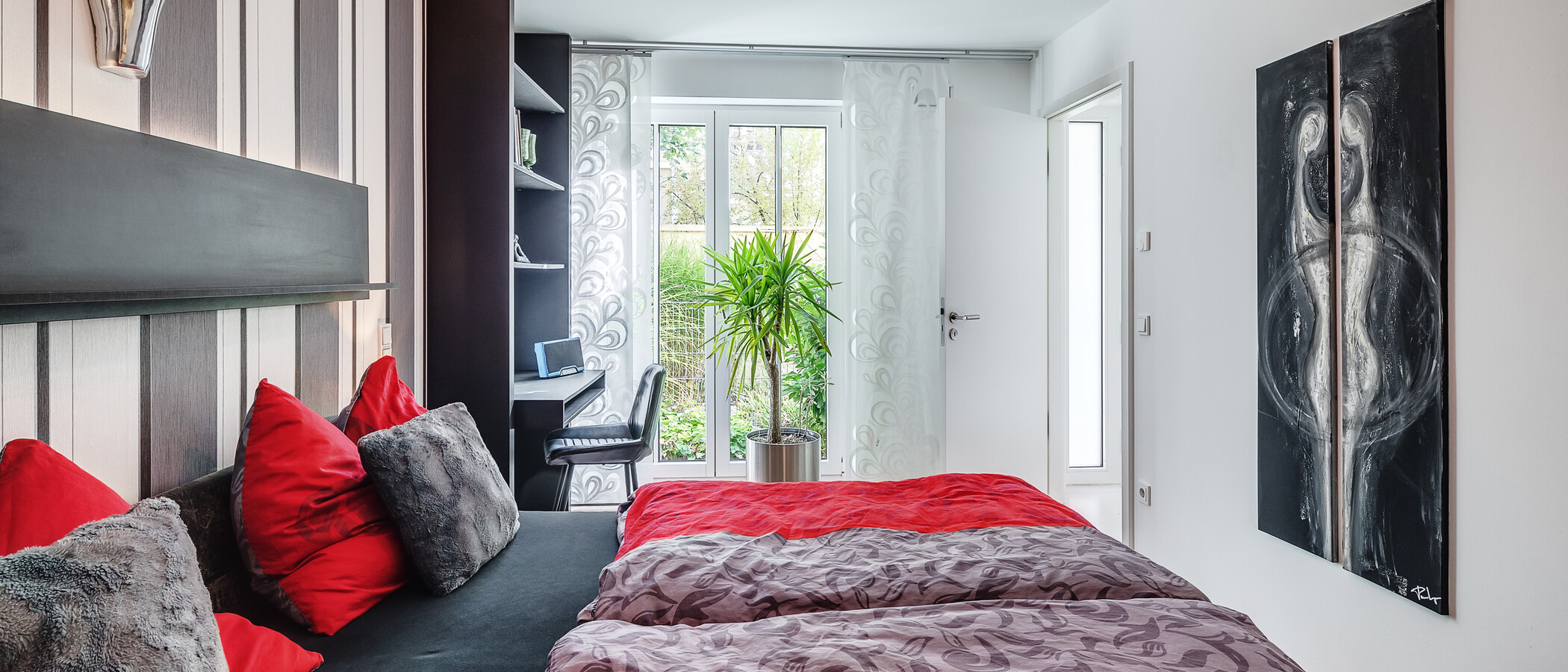 piso con jardín München Schwabing (rechts der Leopoldstraße) 03 dormitorio 12380