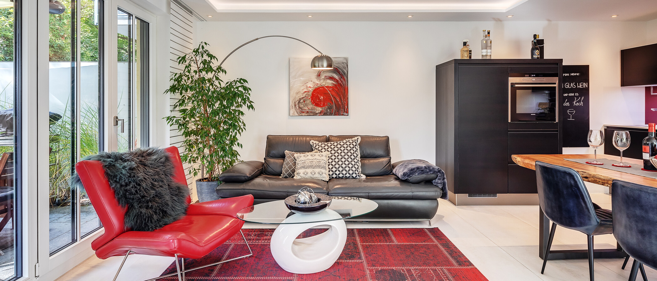 piso con jardín München Schwabing (rechts der Leopoldstraße) 02 zona de día  12380