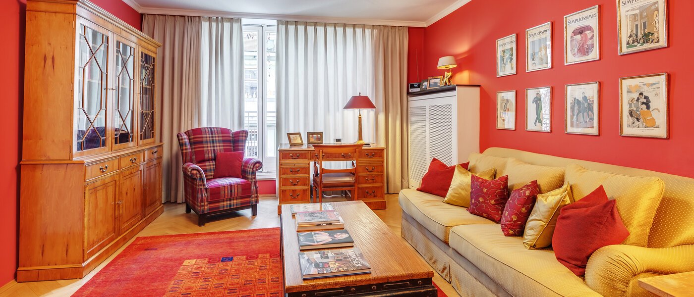 apartamento München Maxvorstadt 01 zona de día  12472