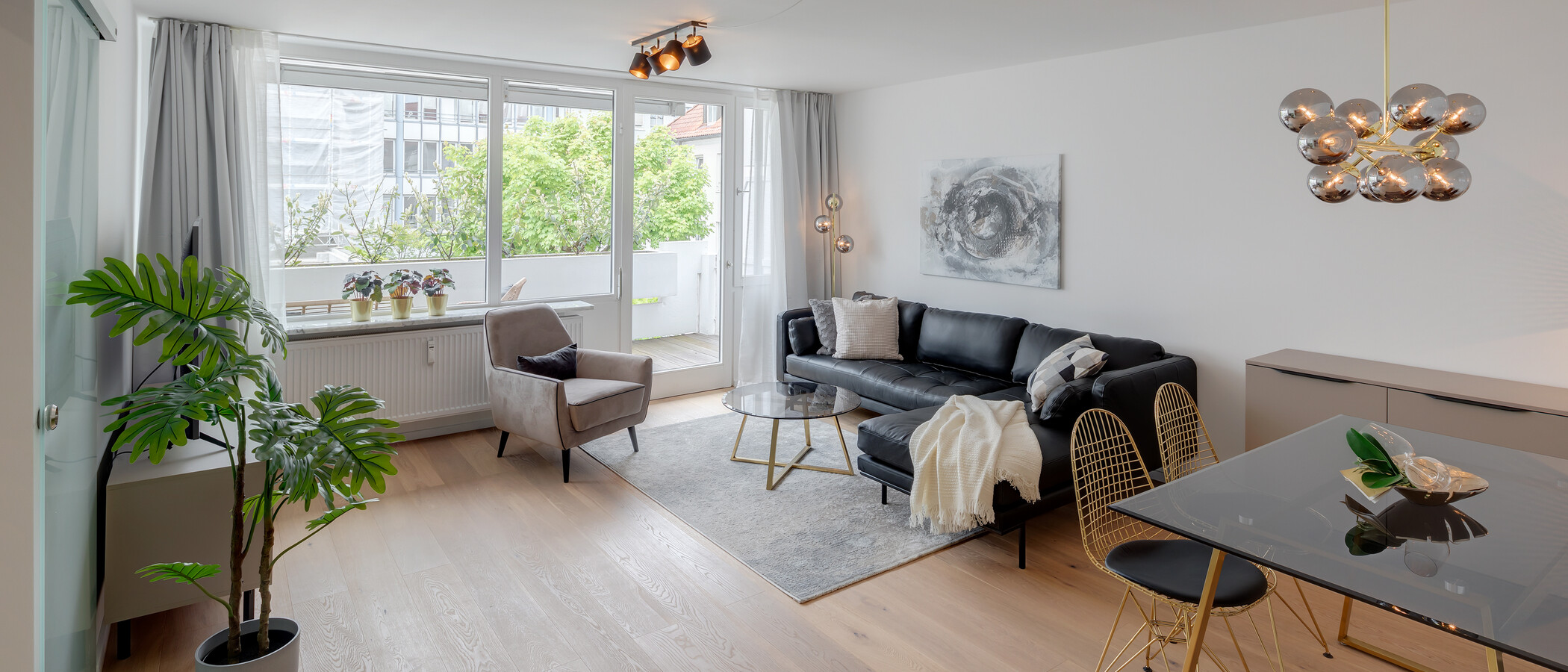 apartamento München Sendling 01 zona de día  12477