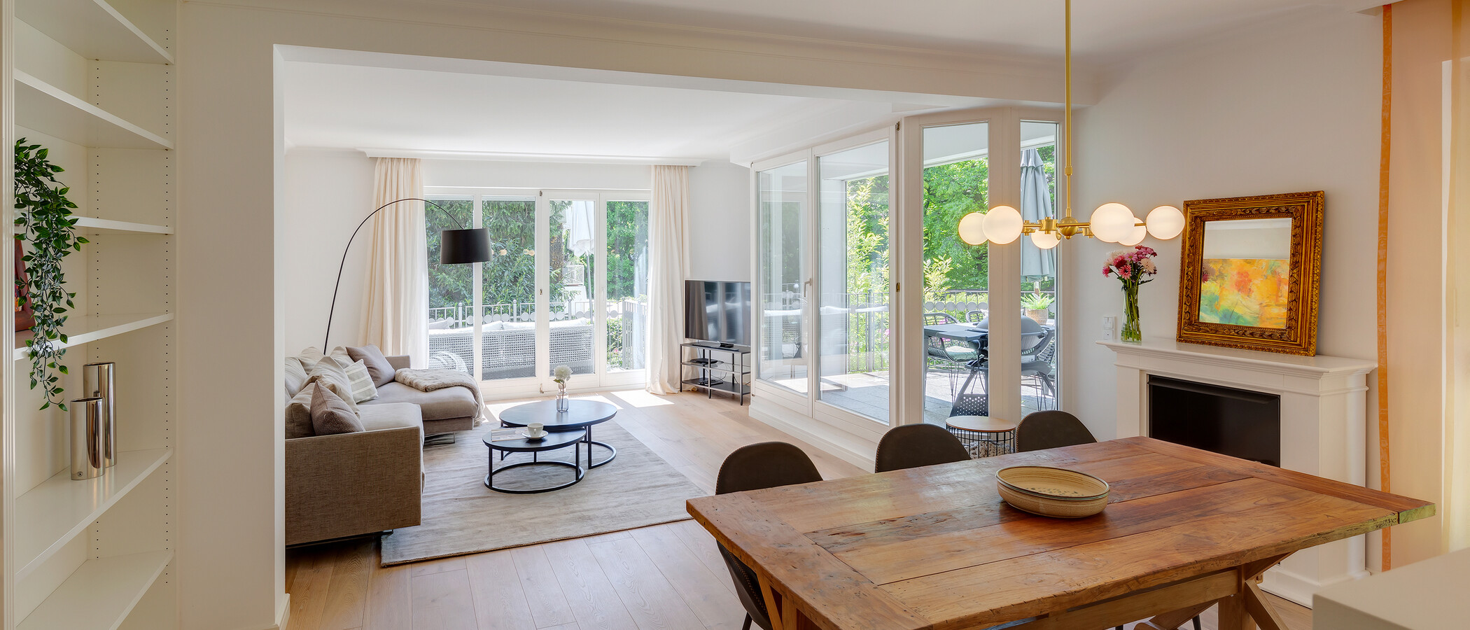apartamento München Nymphenburg-Gern 01 zona de día  12482
