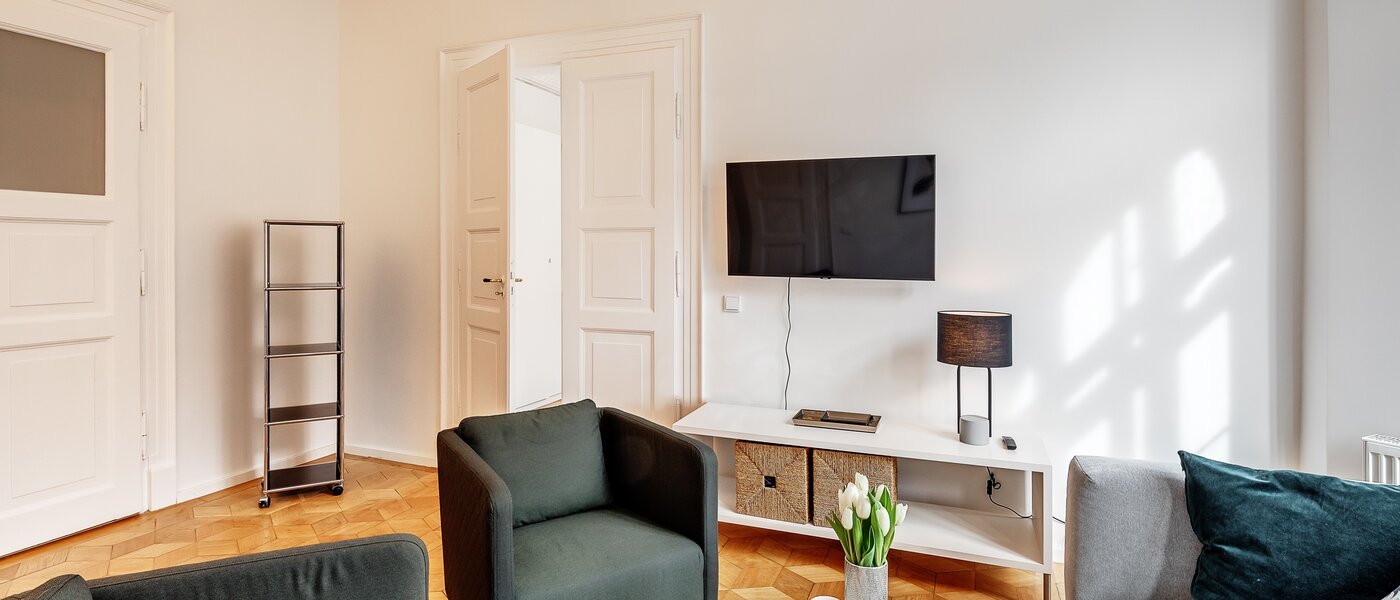 apartamento München Maxvorstadt - Universitätsviertel 04 sala de estar 12491