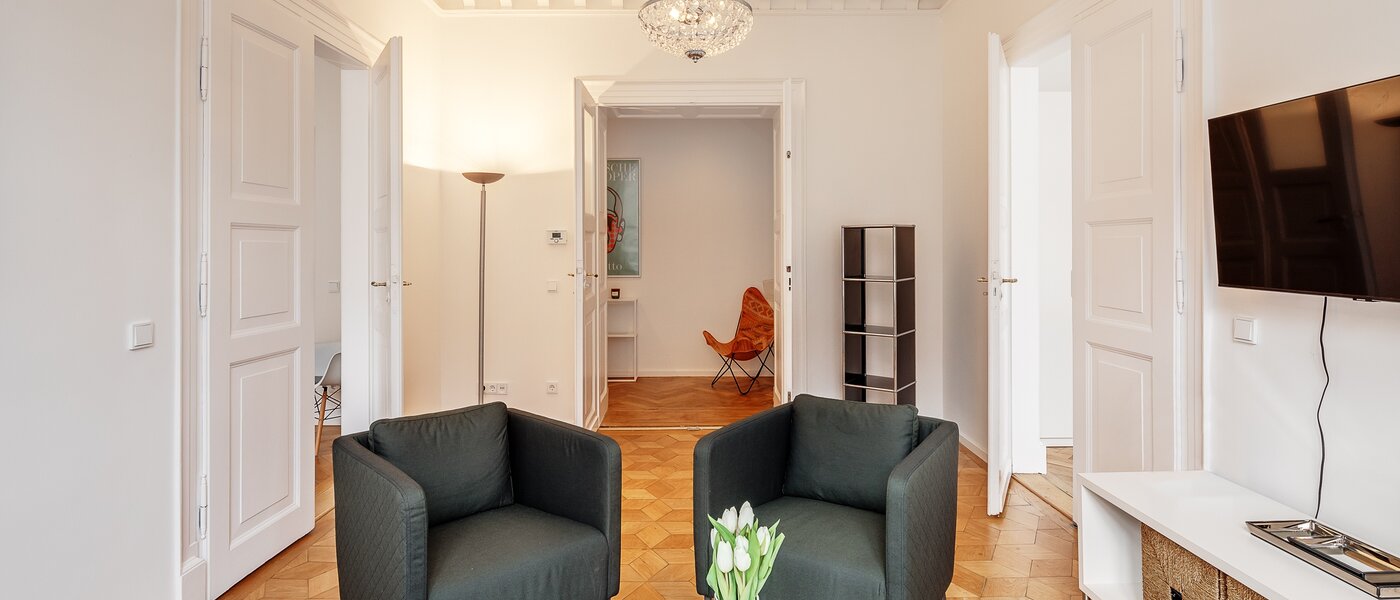 apartamento München Maxvorstadt - Universitätsviertel 05 sala de estar 12491