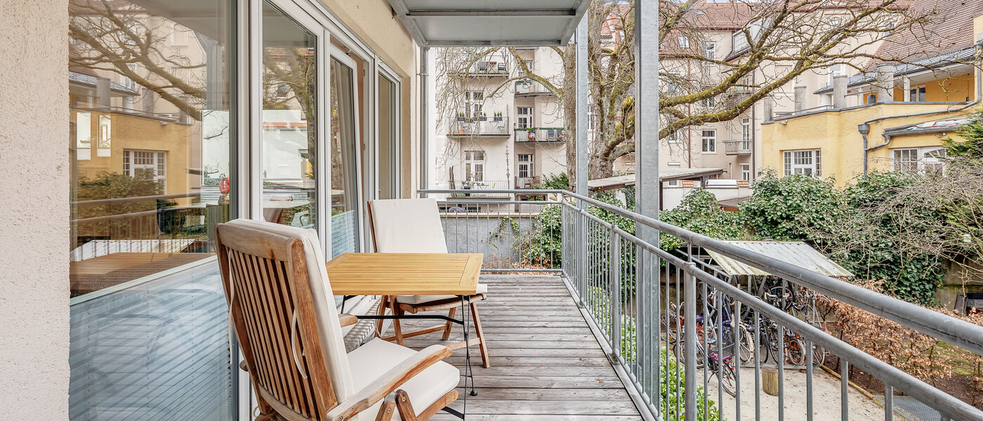 apartamento München Schwabing (rechts der Leopoldstraße) 02 balcón 12514
