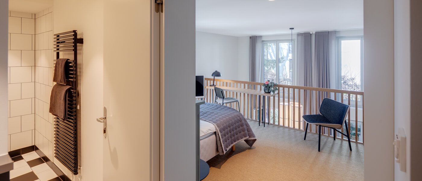 dúplex con galería München Herzogpark 03 baño 12522