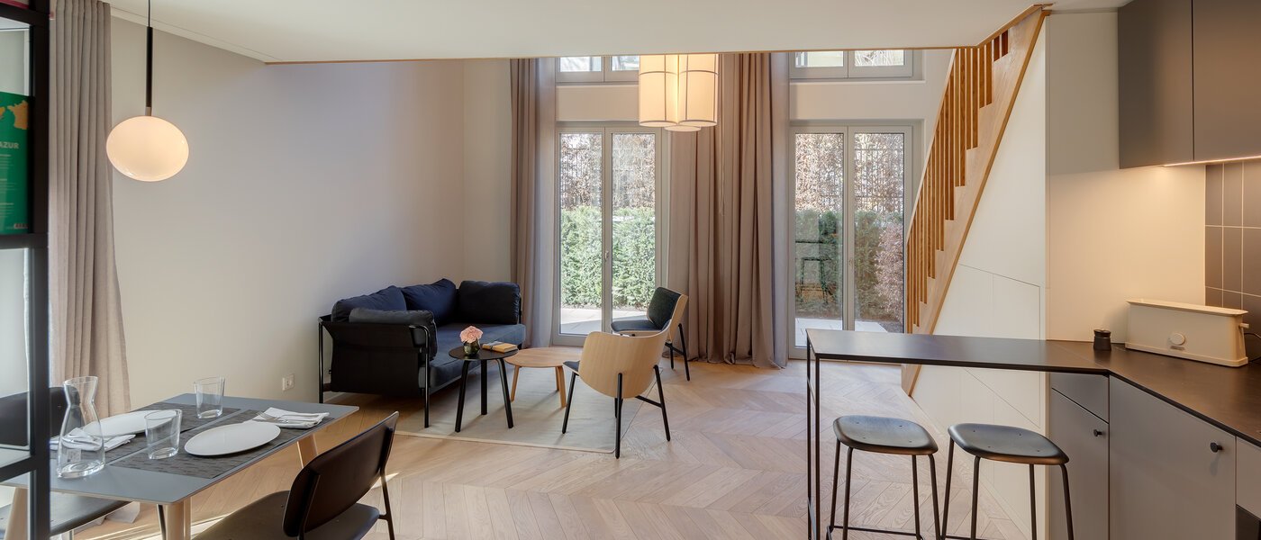 dúplex con galería München Herzogpark 01 zona de día  12522