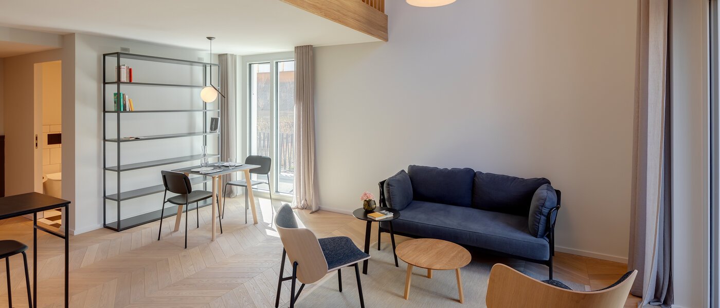 dúplex con galería München Herzogpark 02 zona de día  12522