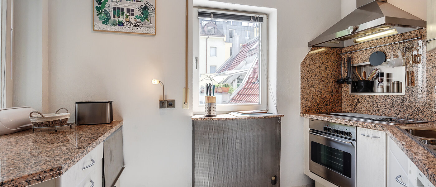 ático con terraza München Maxvorstadt 03 cocina 12588