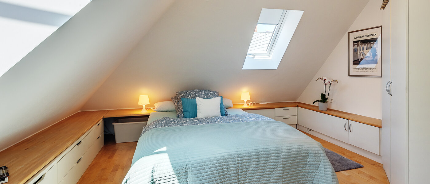 ático con terraza München Maxvorstadt 01 dormitorio 12588