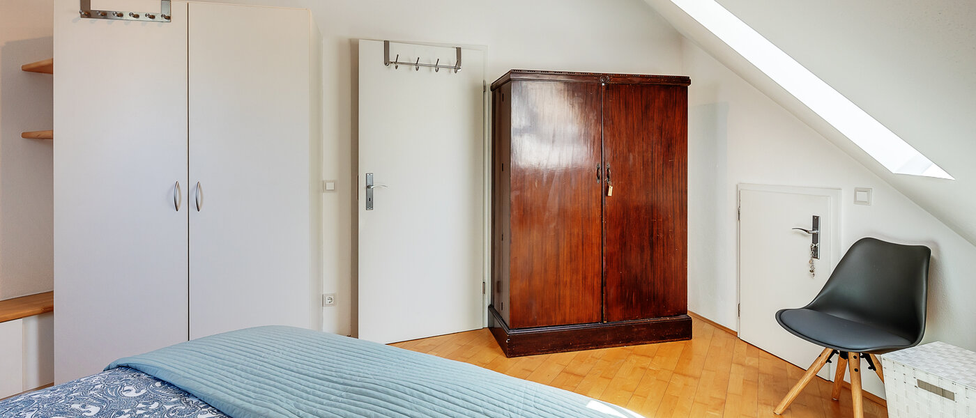 ático con terraza München Maxvorstadt 04 dormitorio 12588
