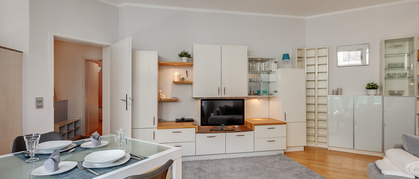 ático con terraza München Maxvorstadt 03 zona de día  12588