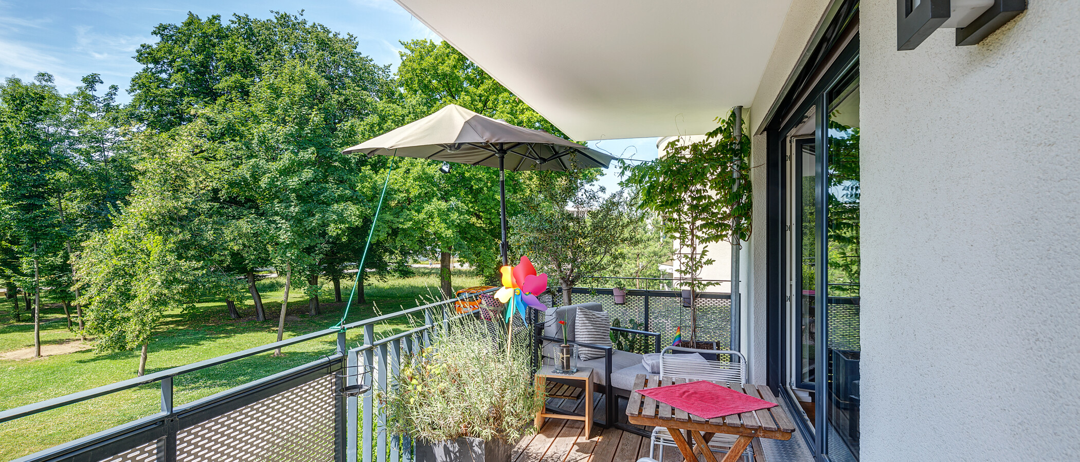 apartamento München Schwabing - Domagkpark 01 balcón 12597