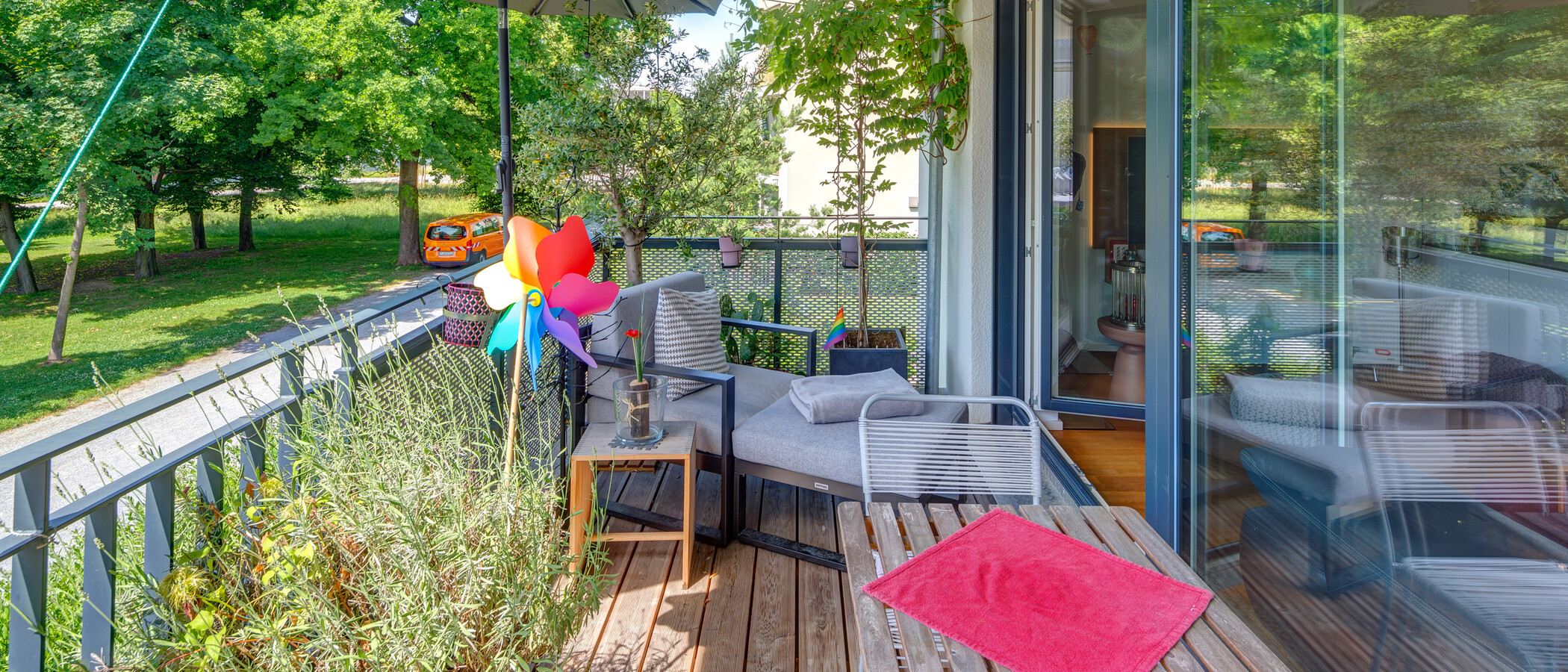 apartamento München Schwabing - Domagkpark 02 balcón 12597