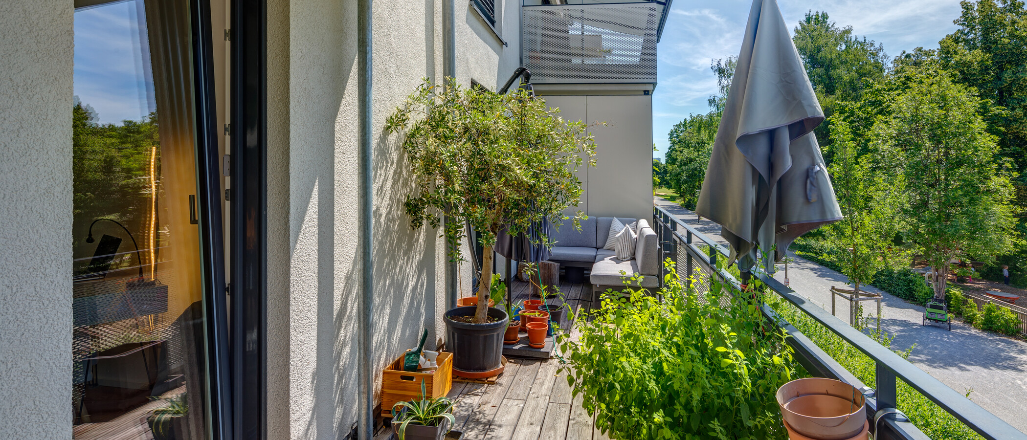 apartamento München Schwabing - Domagkpark 03 balcón 12597