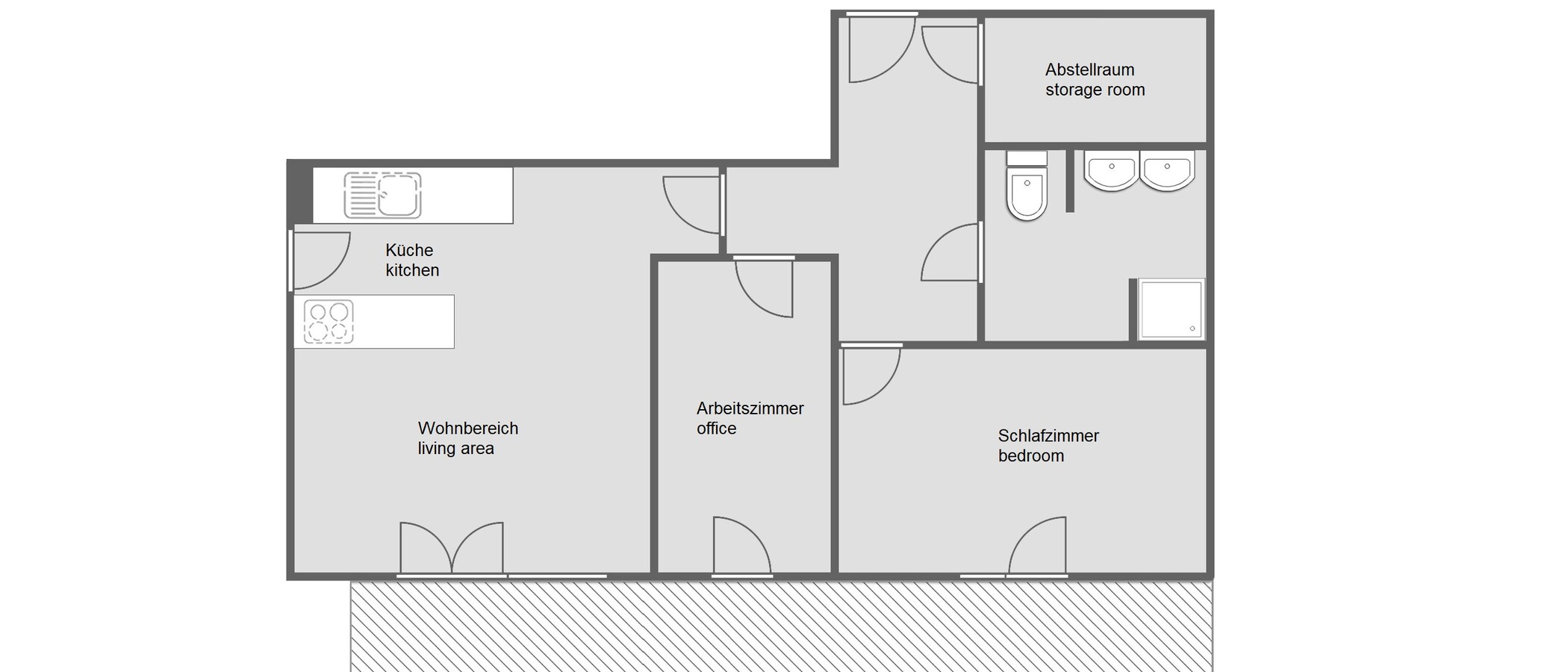 apartamento München Schwabing - Domagkpark 01 plano 12597
