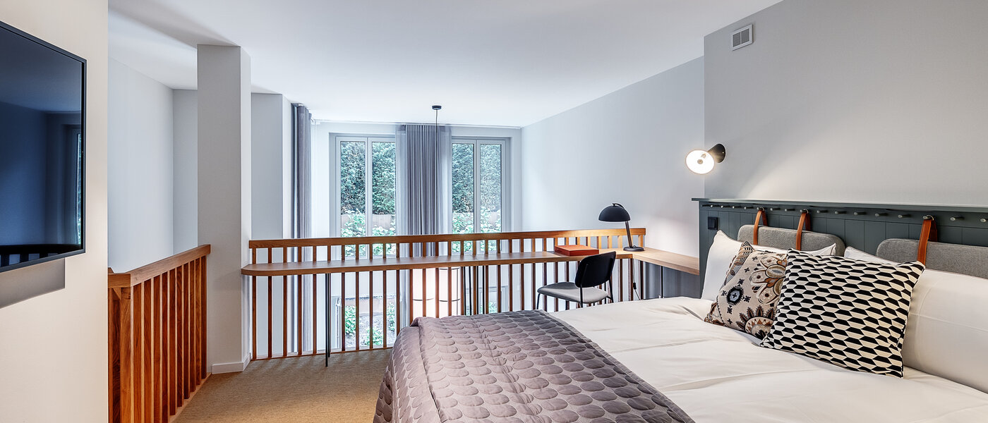 dúplex con galería München Herzogpark 03 zona de dormir 12611