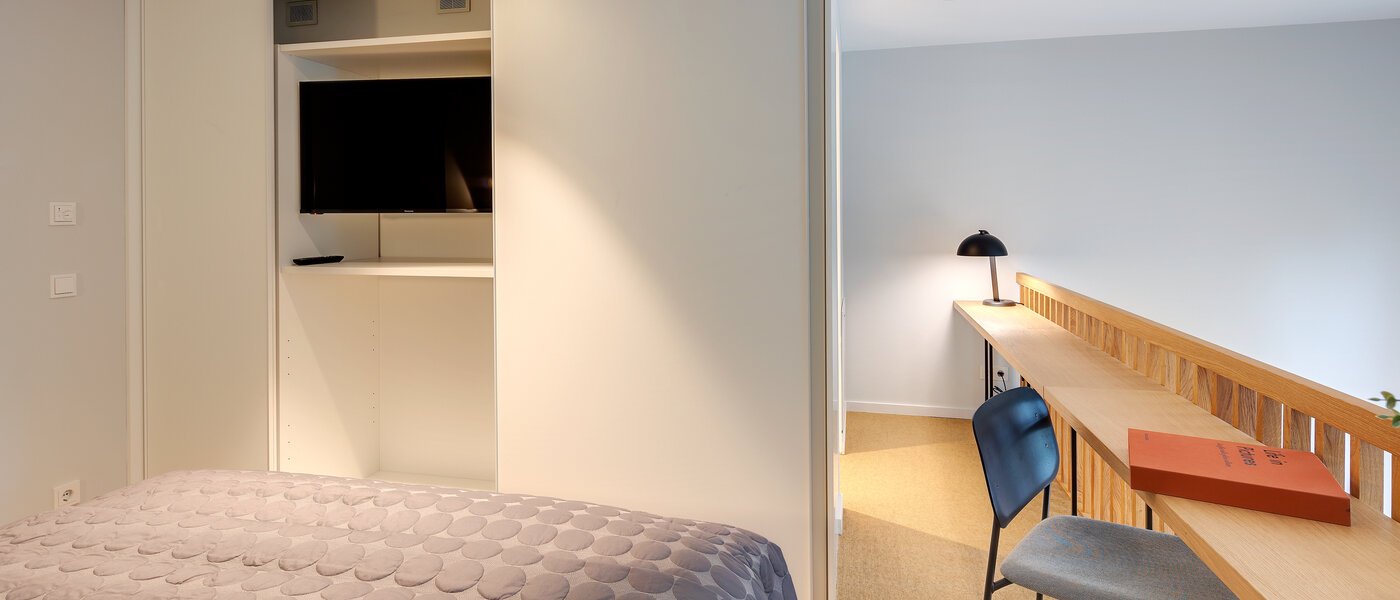 dúplex con galería München Herzogpark 04 zona de dormir 12615