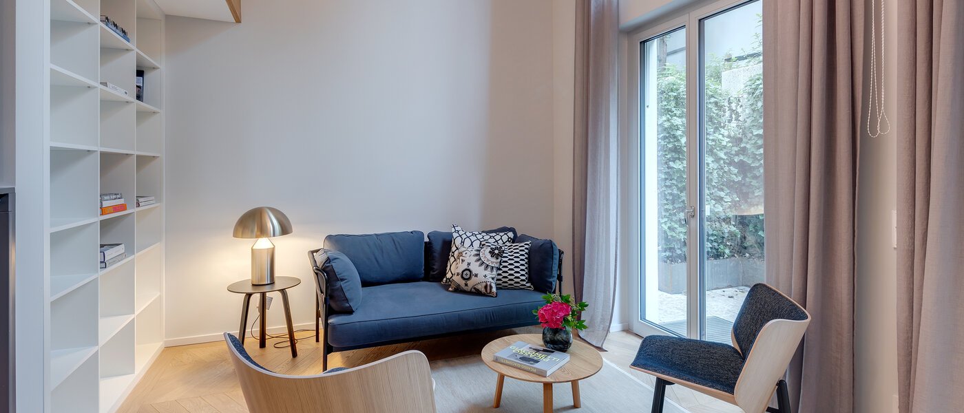 dúplex con galería München Herzogpark 04 zona de día  12615