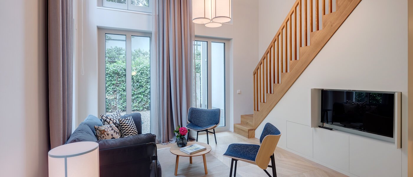 dúplex con galería München Herzogpark 01 zona de día  12616