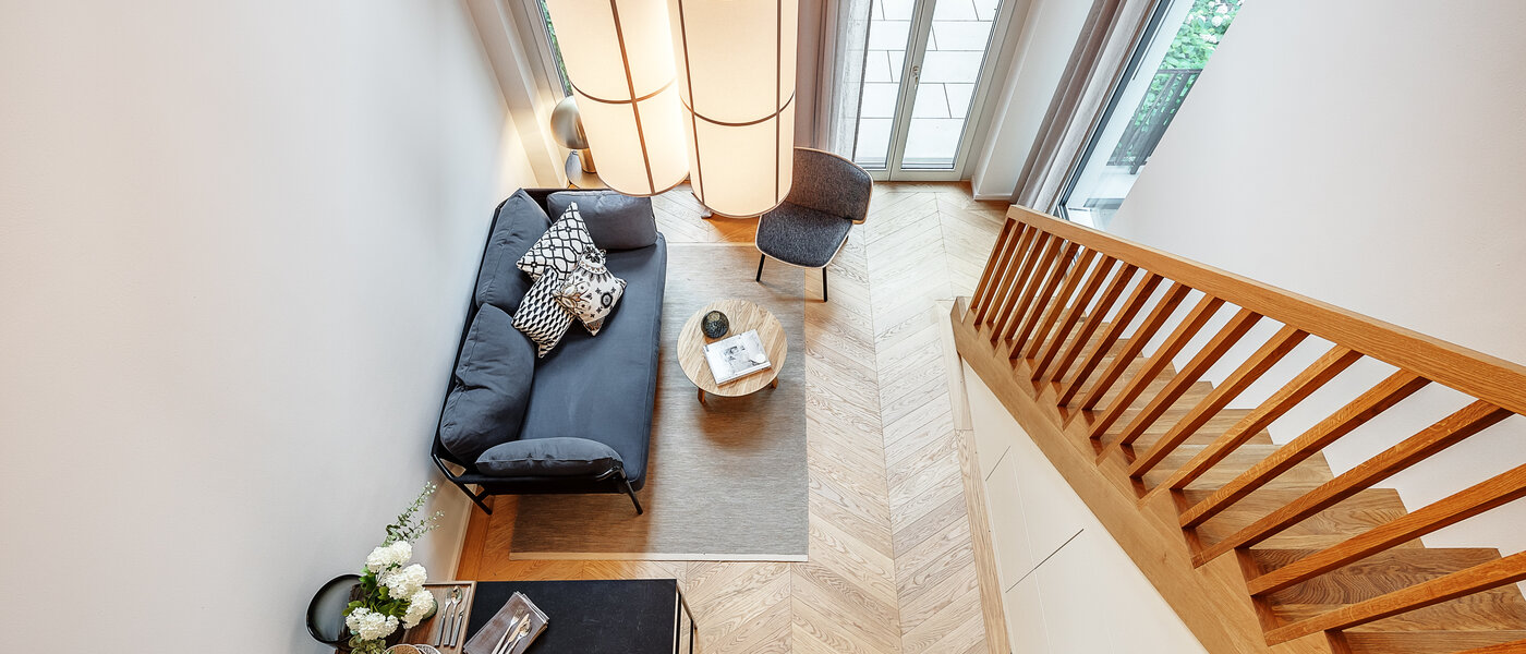 dúplex con galería München Herzogpark 01 zona de día  12618