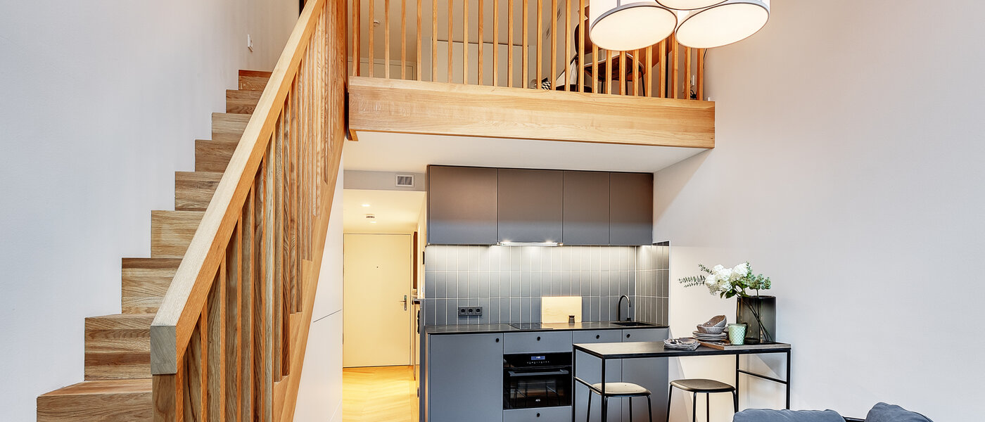 dúplex con galería München Herzogpark 04 zona de día  12618