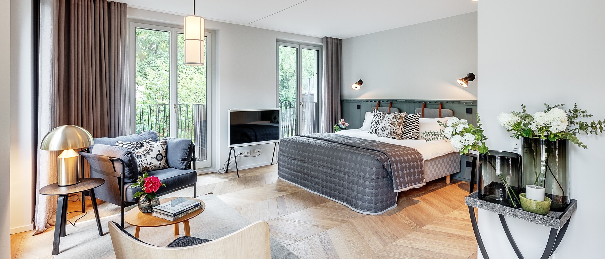 apartamento München Herzogpark 02 zona de día  12619