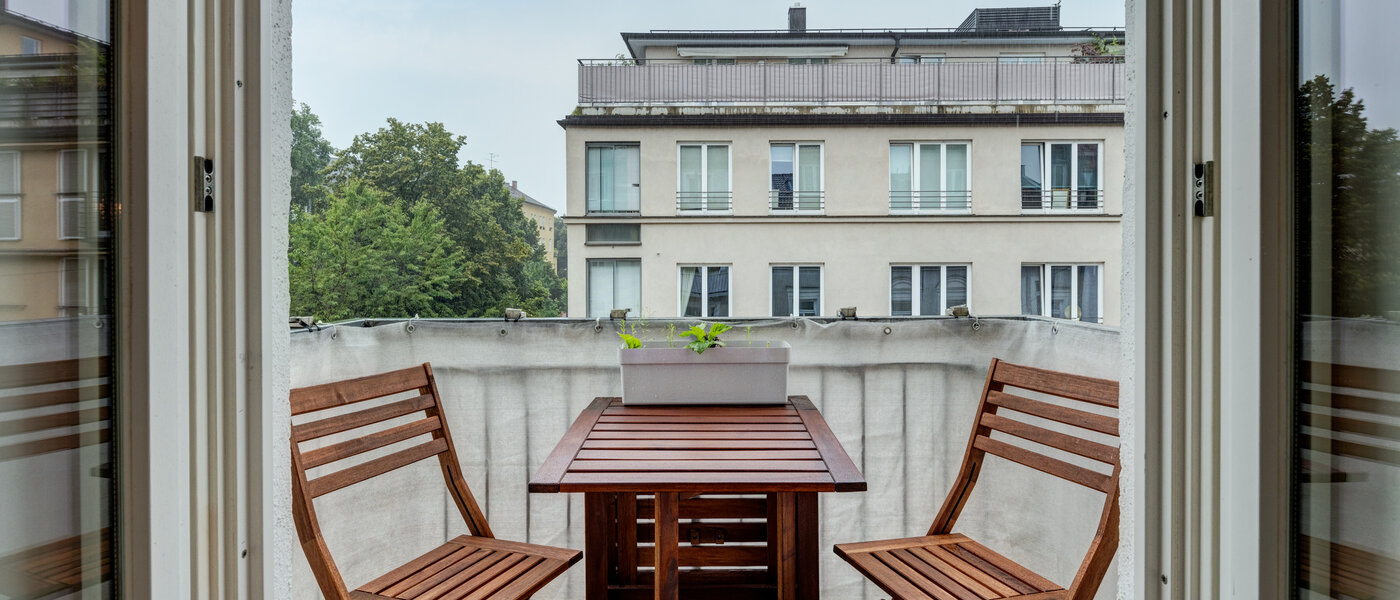 apartamento München Glockenbachviertel 01 balcón 12645