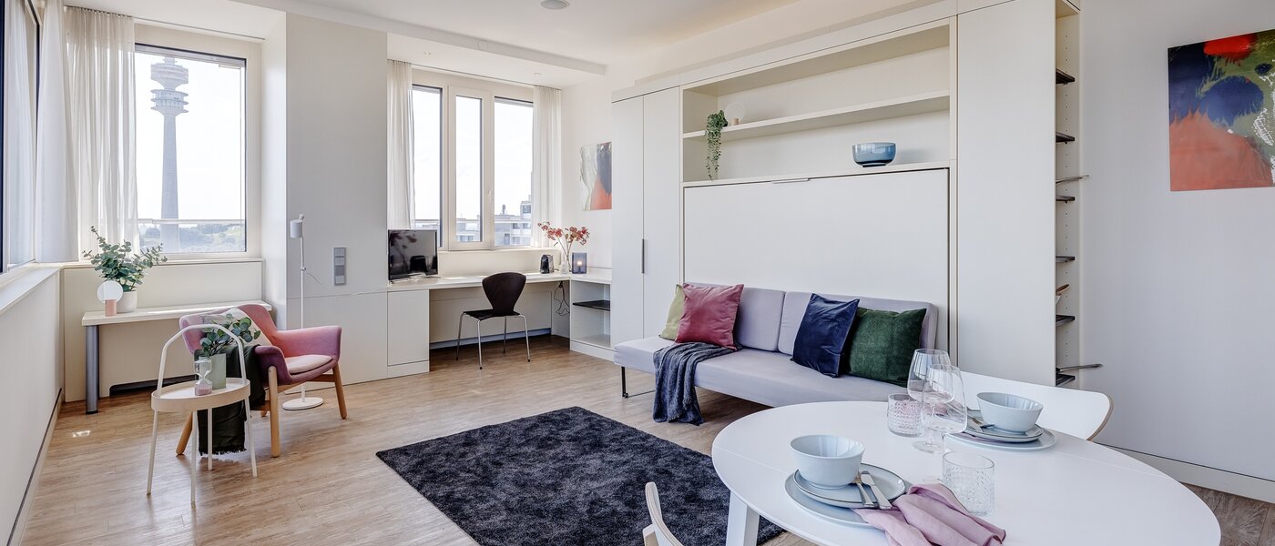 apartamento München Olympiadorf 02 zona de día  12647