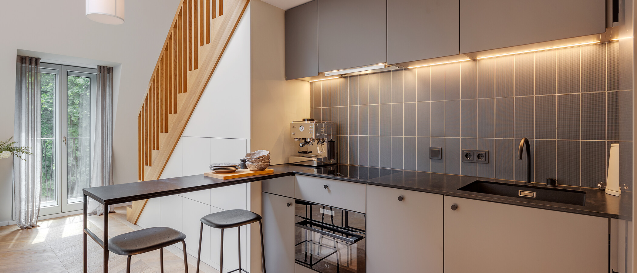 dúplex con galería München Herzogpark 01 cocina 12652