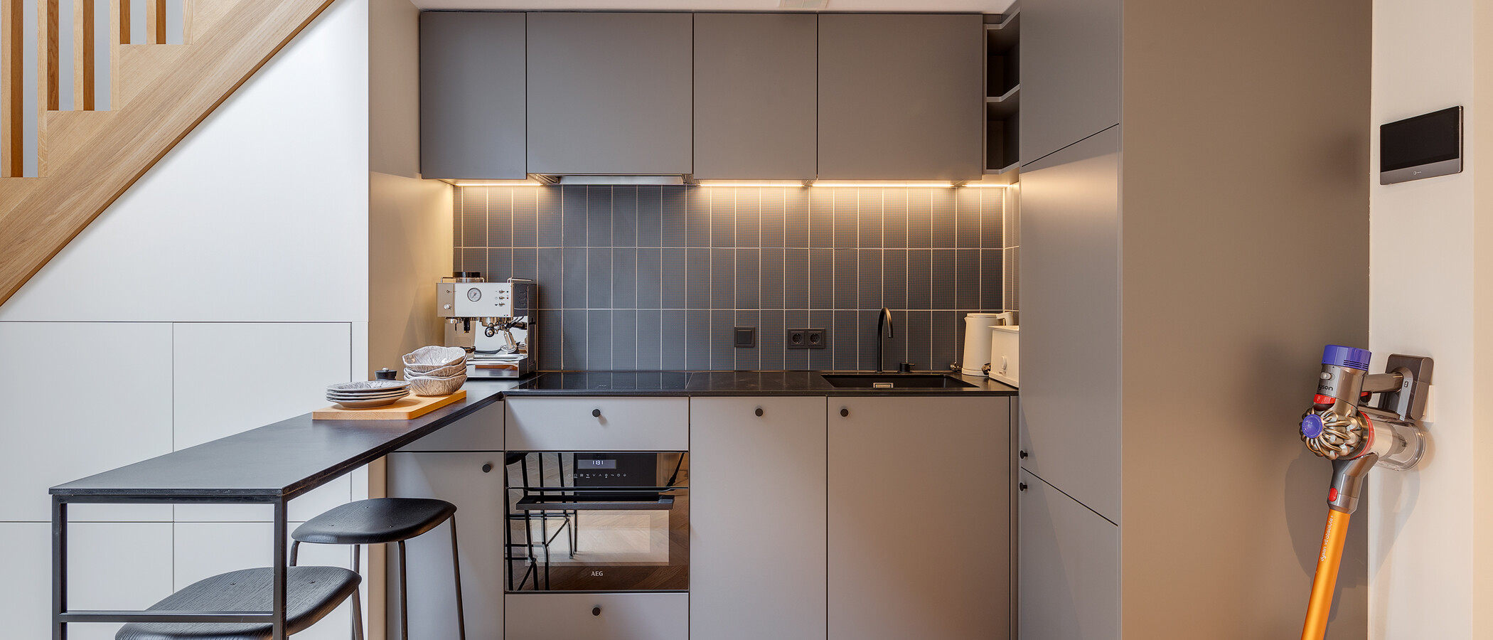 dúplex con galería München Herzogpark 02 cocina 12652