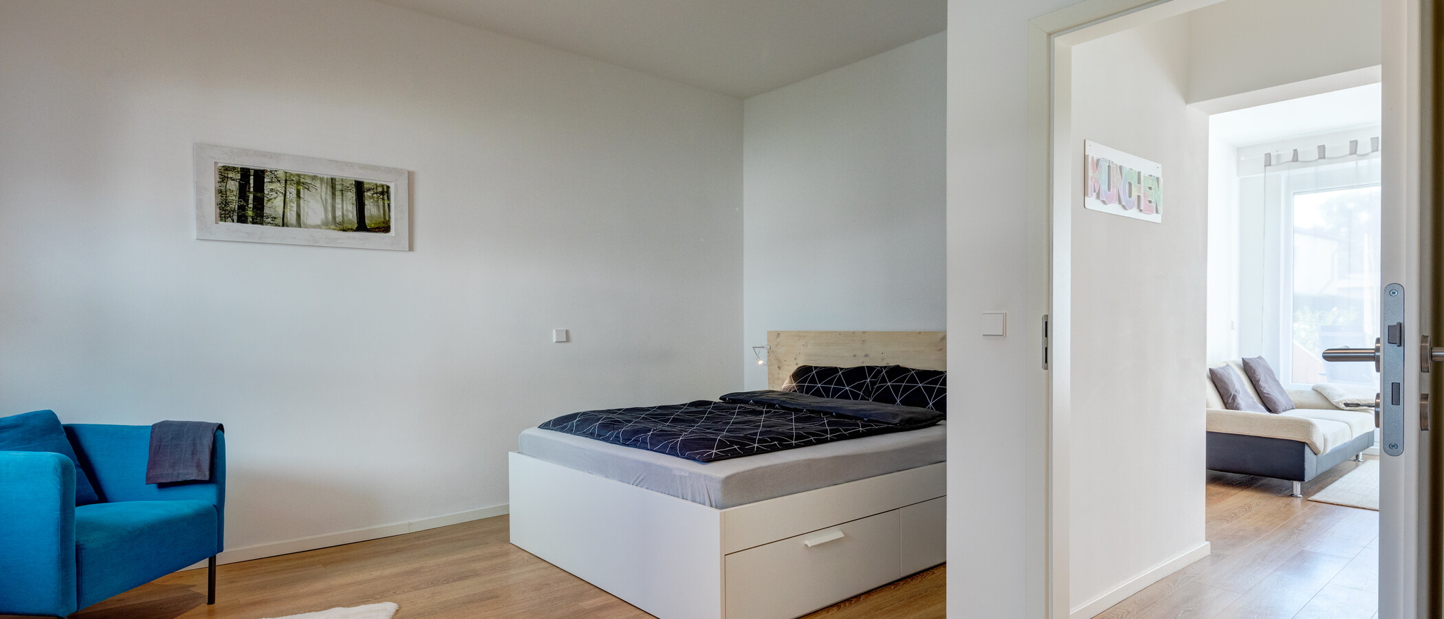piso con jardín München Forstenried 01 dormitorio 12709