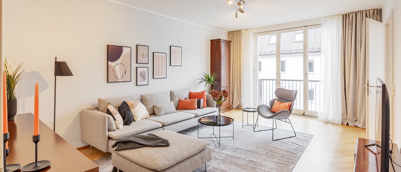 apartamento München Maxvorstadt - Westen 02 zona de día  12753