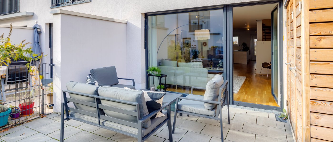 chalet adosado München Schwabing - Domagkpark 01 terraza 12793