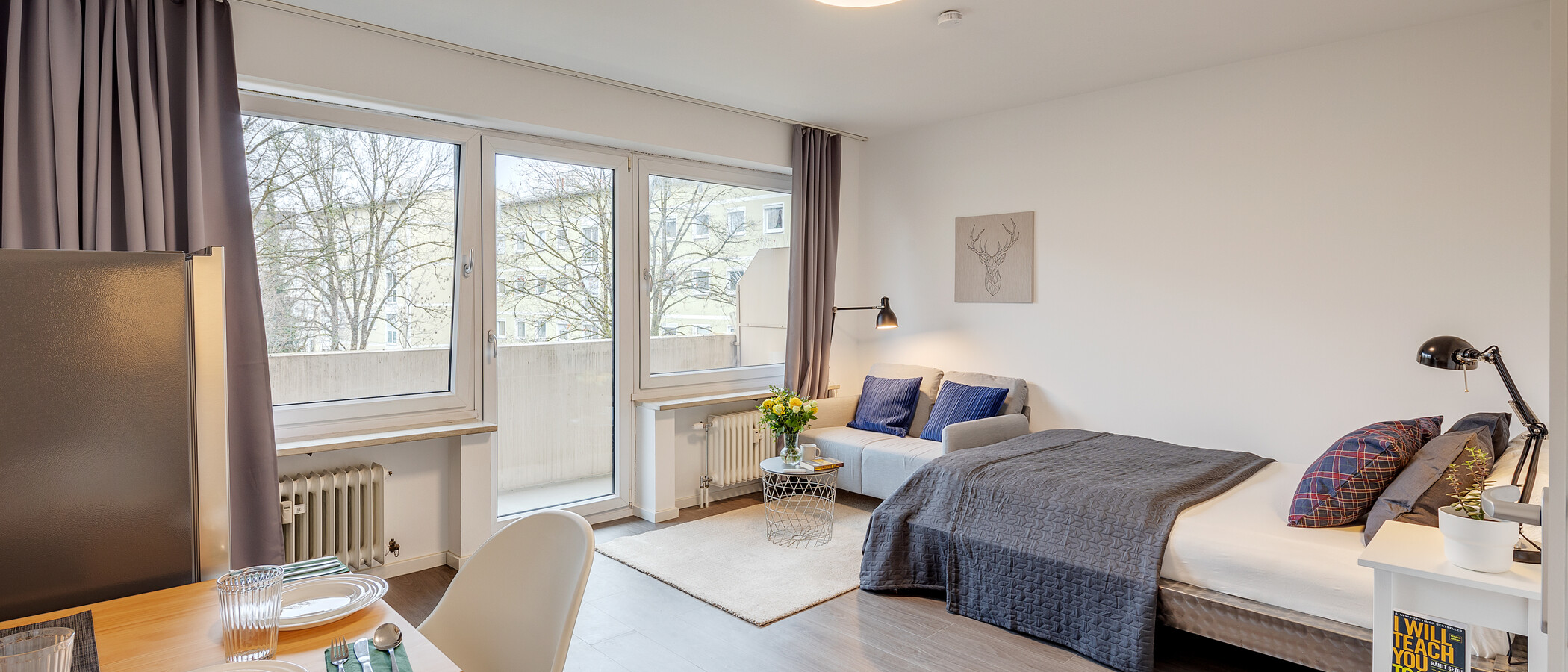 apartamento München Neuhausen 02 zona de día  12838