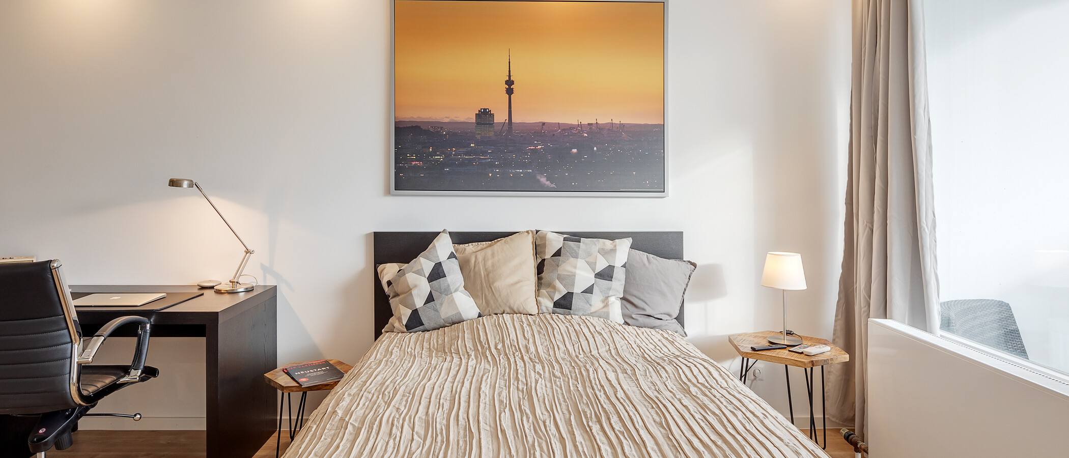 apartamento München Olympiazentrum 01 zona de dormir 12868