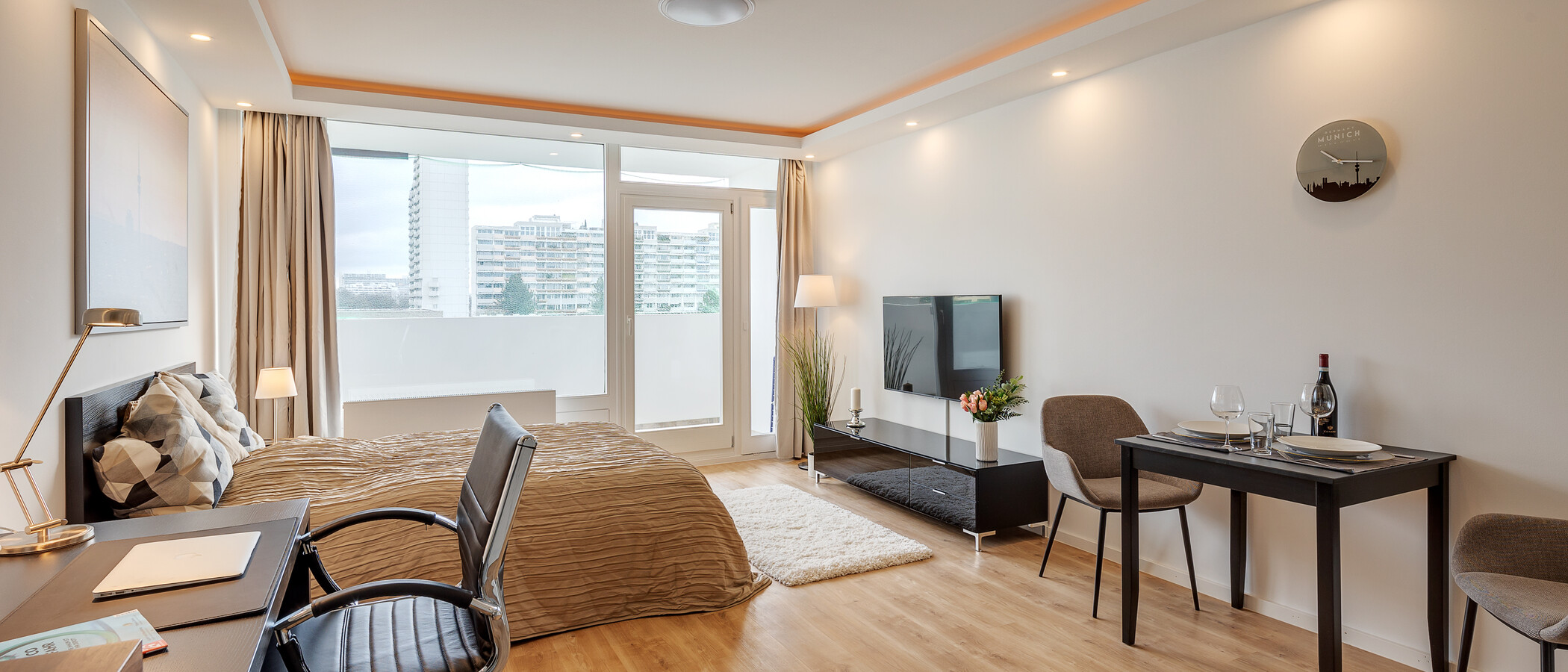 apartamento München Olympiazentrum 01 zona de día  12868