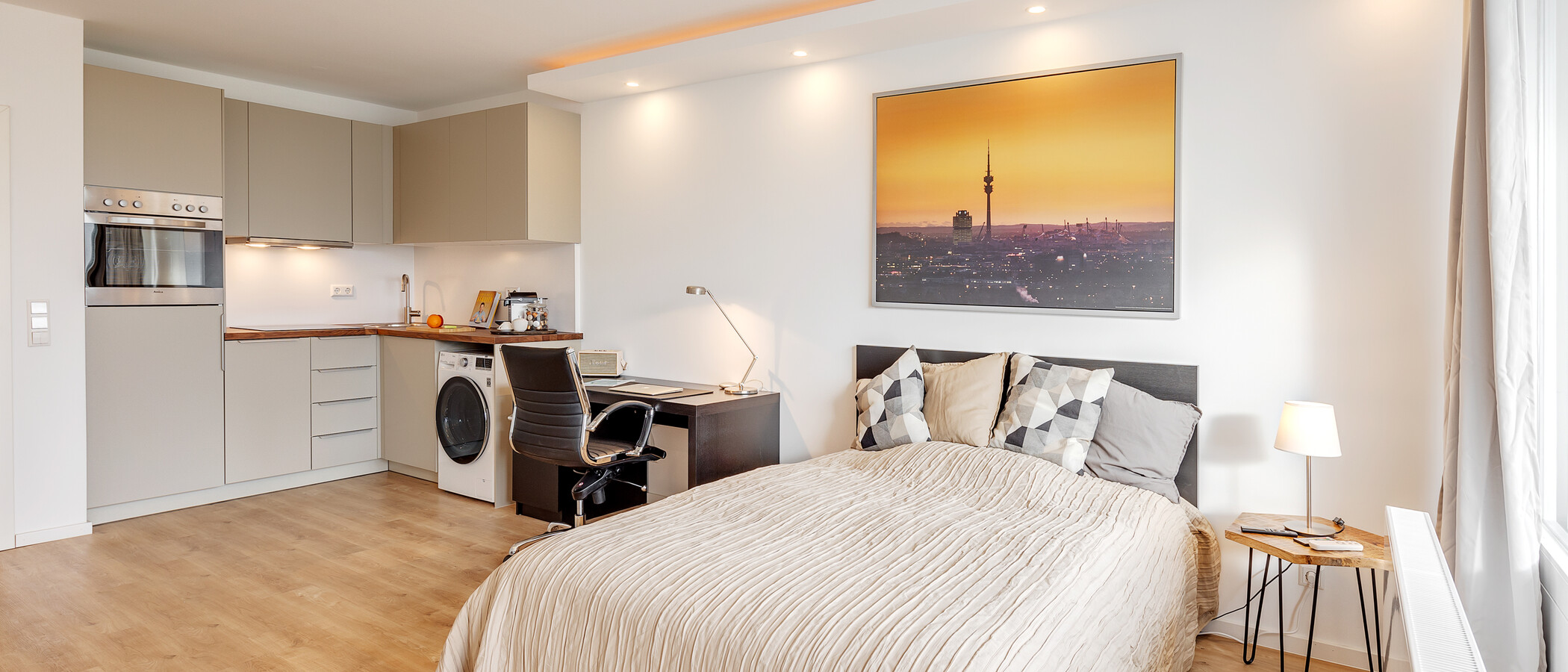 apartamento München Olympiazentrum 04 zona de día  12868