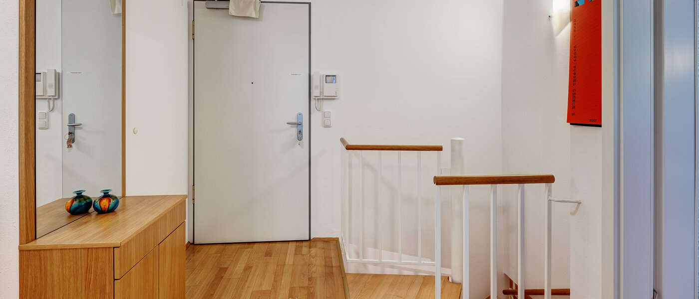 piso con jardín München Solln 01 pasillo 12884