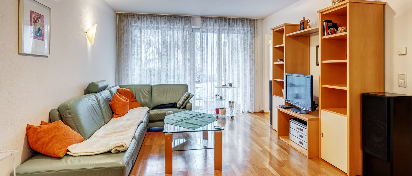 piso con jardín München Solln 01 sala de estar 12884