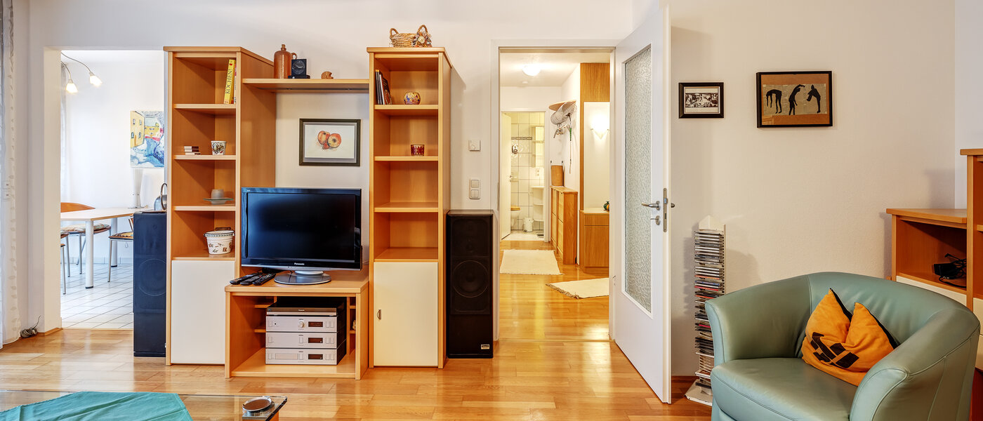 piso con jardín München Solln 02 sala de estar 12884