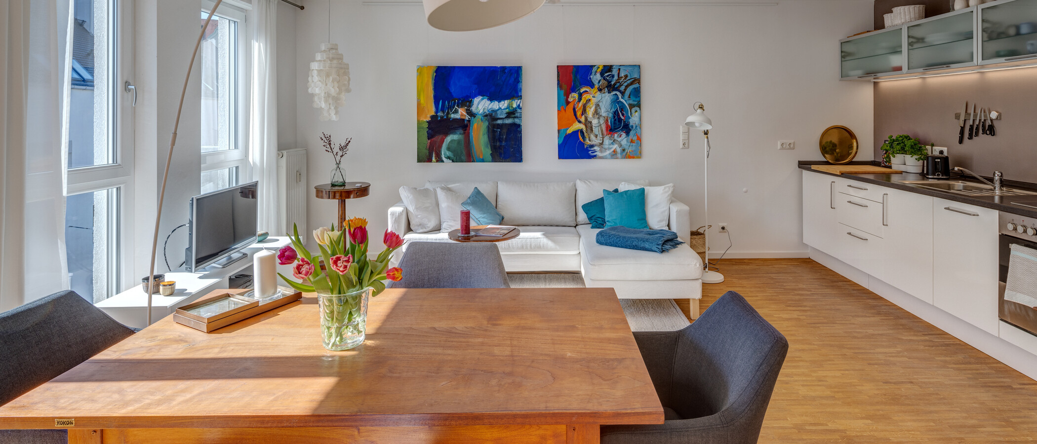 apartamento München Untersendling 02 zona de día  12922