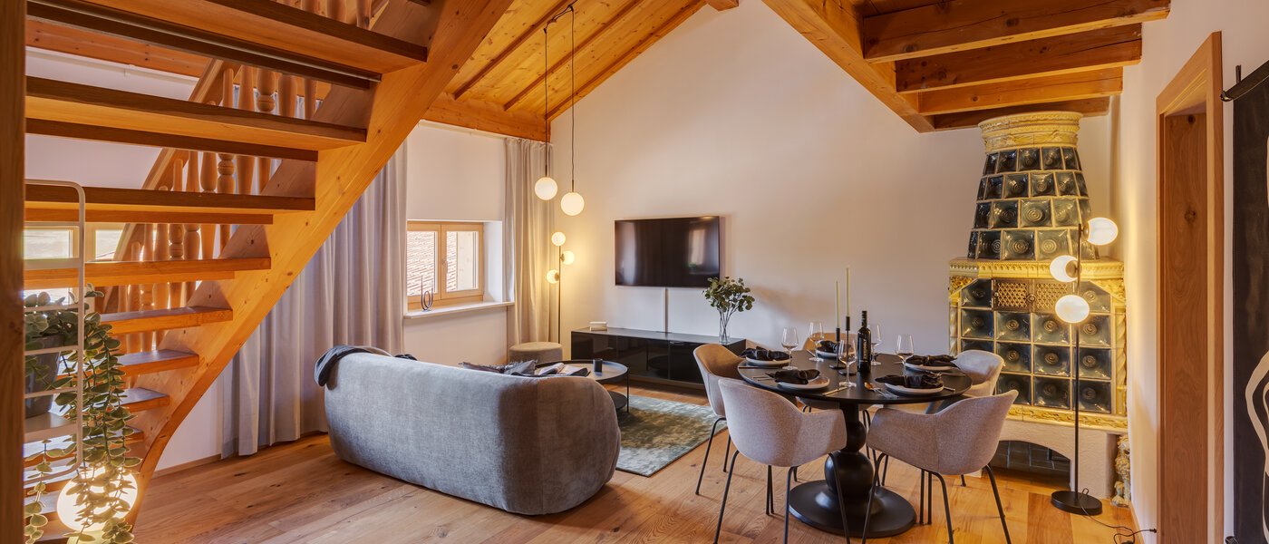 piso con galería Gmund am Tegernsee 01 zona de día  12967