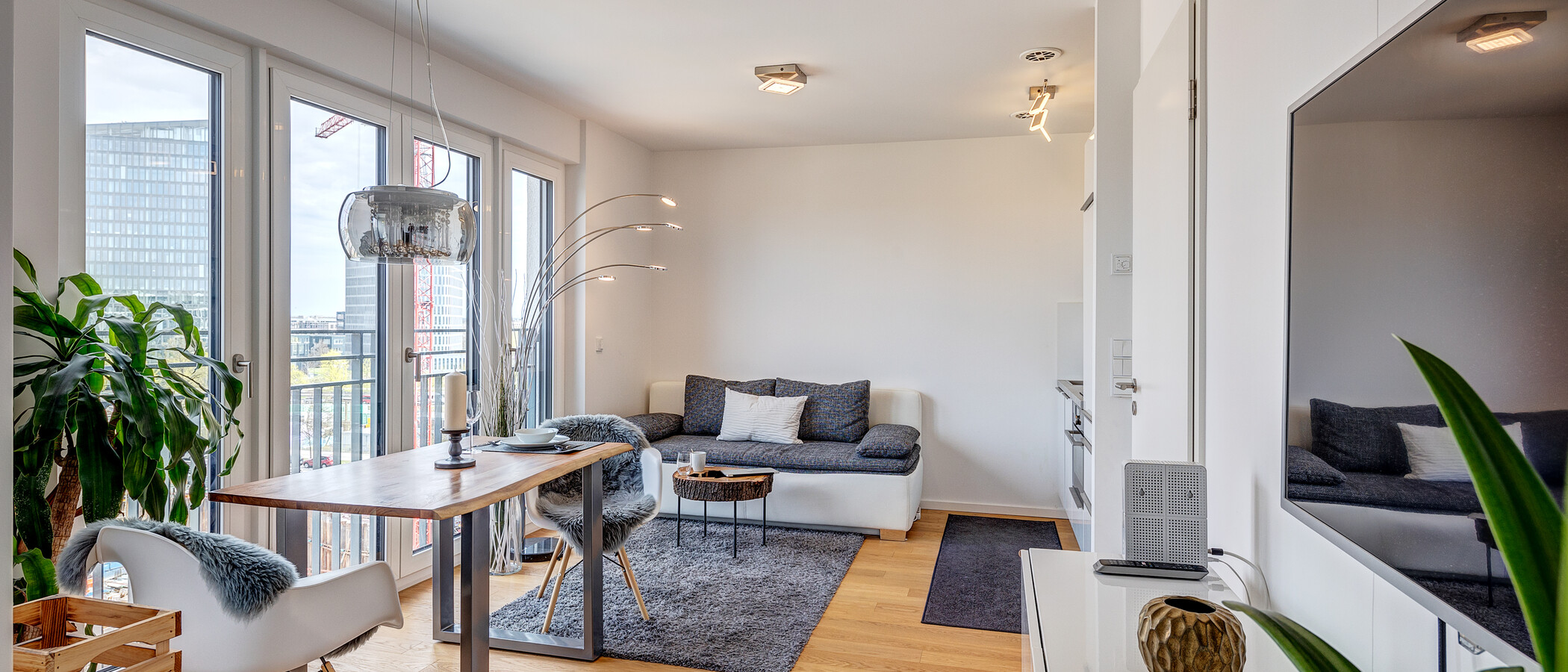 apartamento München Bogenhausen 05 zona de día  12978